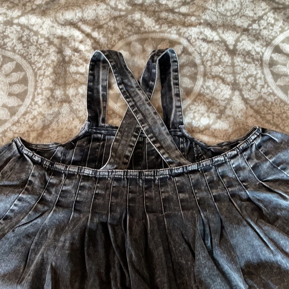 Denim Free People Crop Top (SOLD) - Picture 4 of 10